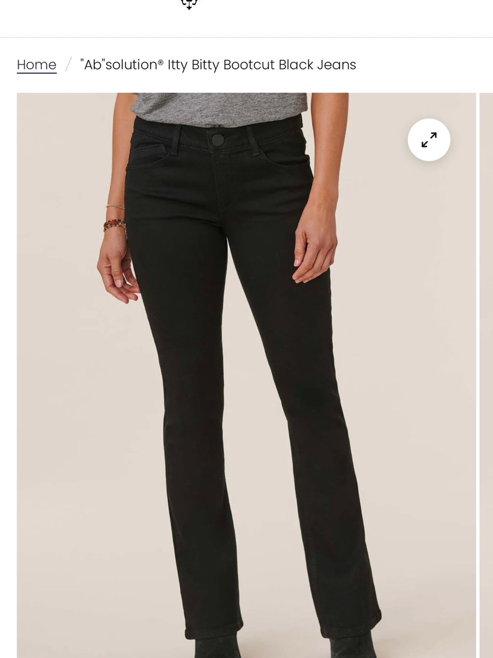 Democracy Black Bootcut Jeans